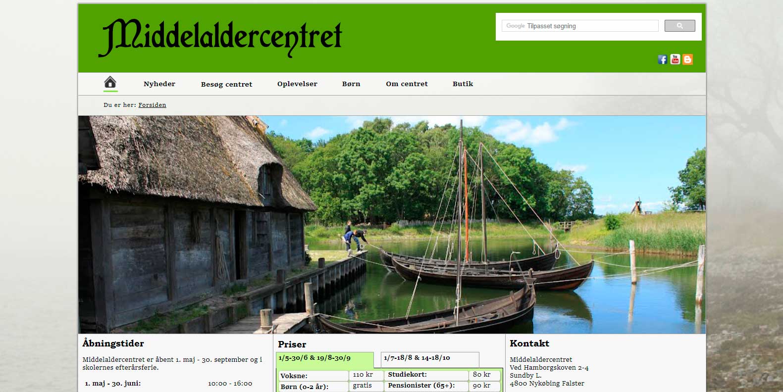 Middelaldercentret website